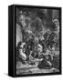 War Torn Scene in Rome-null-Framed Stretched Canvas