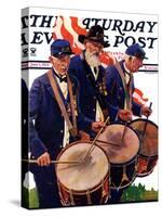 "War Veterans," Saturday Evening Post Cover, June 1, 1935-Maurice Bower-Stretched Canvas