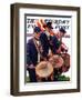 "War Veterans," Saturday Evening Post Cover, June 1, 1935-Maurice Bower-Framed Giclee Print