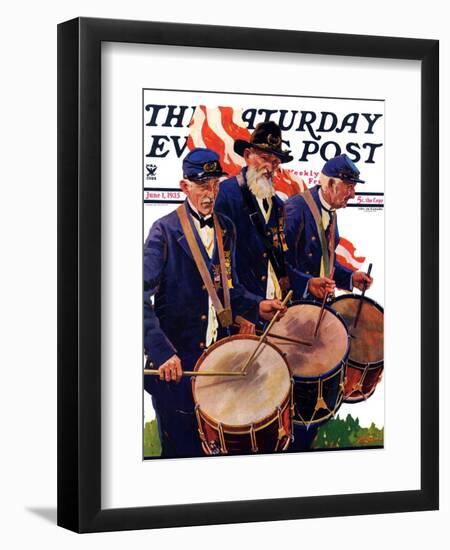 "War Veterans," Saturday Evening Post Cover, June 1, 1935-Maurice Bower-Framed Giclee Print