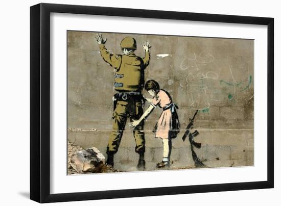 War-Banksy-Framed Premium Giclee Print