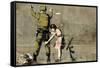 War-Banksy-Framed Stretched Canvas