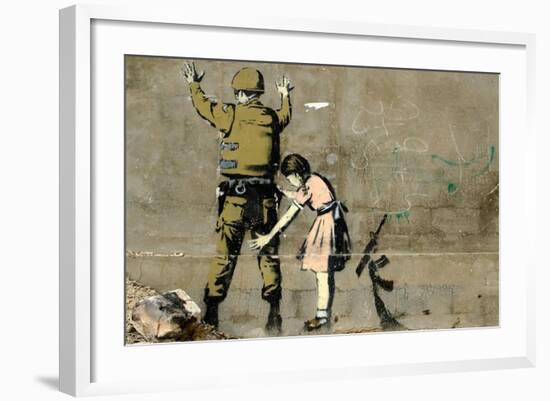 War-Banksy-Framed Giclee Print