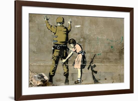 War-Banksy-Framed Giclee Print