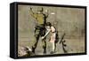 War-Banksy-Framed Stretched Canvas