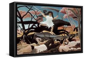 War-Henri Rousseau-Framed Stretched Canvas