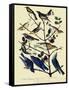 Warblers and Bluebirds-John James Audubon-Framed Stretched Canvas