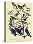 Warblers and Bluebirds-John James Audubon-Stretched Canvas