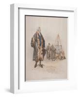 Ward Beadle in Civic Costume, Holding a Staff, at a Wardmote Inquest, 1805-William Henry Pyne-Framed Giclee Print