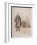 Ward Beadle in Civic Costume, Holding a Staff, at a Wardmote Inquest, 1805-William Henry Pyne-Framed Giclee Print