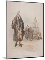 Ward Beadle in Civic Costume, Holding a Staff, at a Wardmote Inquest, 1805-William Henry Pyne-Mounted Giclee Print