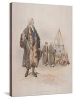 Ward Beadle in Civic Costume, Holding a Staff, at a Wardmote Inquest, 1805-William Henry Pyne-Stretched Canvas