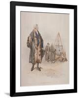 Ward Beadle in Civic Costume, Holding a Staff, at a Wardmote Inquest, 1805-William Henry Pyne-Framed Giclee Print