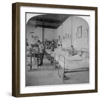 Ward in General Hospital No 10, Formerly Grey's College, Bloemfontein, South Africa, 1901-Underwood & Underwood-Framed Giclee Print