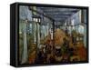 Ward in the Arles Hospital-Vincent van Gogh-Framed Stretched Canvas