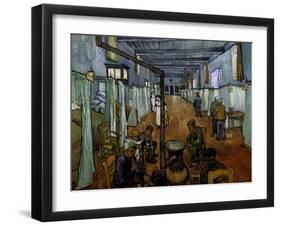 Ward in the Arles Hospital-Vincent van Gogh-Framed Giclee Print