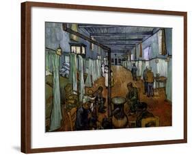 Ward in the Arles Hospital-Vincent van Gogh-Framed Giclee Print