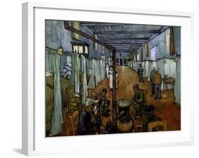 Ward in the Arles Hospital-Vincent van Gogh-Framed Giclee Print