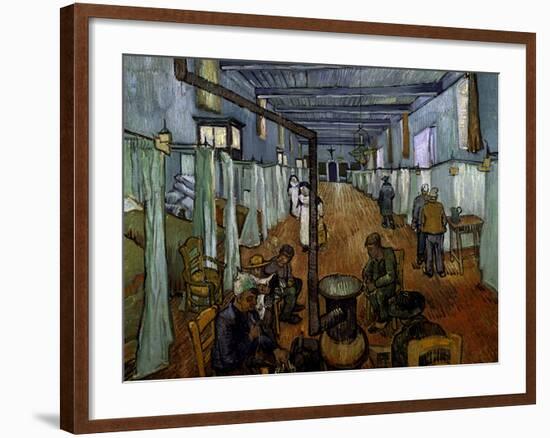 Ward in the Arles Hospital-Vincent van Gogh-Framed Giclee Print