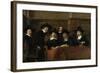 Wardens of the Amsterdam Drapers Guild-Rembrandt van Rijn-Framed Art Print