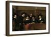 Wardens of the Amsterdam Drapers Guild-Rembrandt van Rijn-Framed Art Print