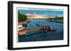 Wareham, Cape Cod, MA, Point Independence View of Onset Bay-Lantern Press-Framed Art Print