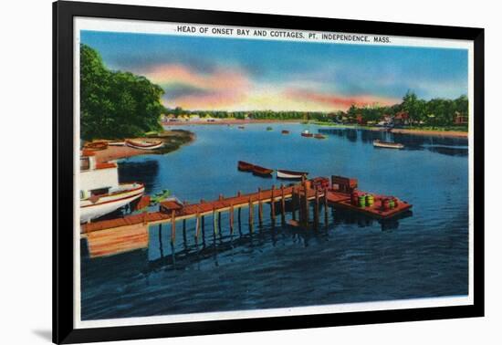 Wareham, Cape Cod, MA, Point Independence View of Onset Bay-Lantern Press-Framed Art Print