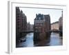 Warehouse District at Poggenmuhle, Hamburg, Germany, Europe-Hans Peter Merten-Framed Photographic Print