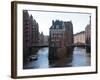 Warehouse District at Poggenmuhle, Hamburg, Germany, Europe-Hans Peter Merten-Framed Photographic Print