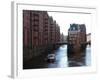 Warehouse District at Poggenmuhle, Hamburg, Germany, Europe-Hans Peter Merten-Framed Photographic Print