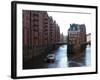 Warehouse District at Poggenmuhle, Hamburg, Germany, Europe-Hans Peter Merten-Framed Photographic Print