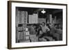 Warehouse manager M. Ogi with S. Sugimoto, manager of Co-op at Manzanar, 1943-Ansel Adams-Framed Photographic Print