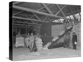 Warehouse Scene, Circa 1920s-Marvin Boland-Stretched Canvas