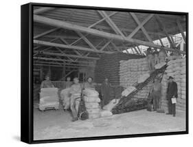 Warehouse Scene, Circa 1920s-Marvin Boland-Framed Stretched Canvas