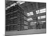 Warehouse Scene with Forklift Truck, Spillers Foods, Gainsborough, Lincolnshire, 1961-Michael Walters-Mounted Photographic Print