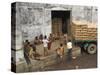 Warehouse Workers Having Rest Break at Carrit Moran & Company's Tea Warehouses at Kolkata Port-Eitan Simanor-Stretched Canvas