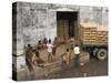 Warehouse Workers Having Rest Break at Carrit Moran & Company's Tea Warehouses at Kolkata Port-Eitan Simanor-Stretched Canvas