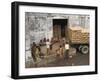 Warehouse Workers Having Rest Break at Carrit Moran & Company's Tea Warehouses at Kolkata Port-Eitan Simanor-Framed Photographic Print