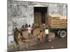 Warehouse Workers Having Rest Break at Carrit Moran & Company's Tea Warehouses at Kolkata Port-Eitan Simanor-Mounted Photographic Print