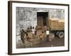 Warehouse Workers Having Rest Break at Carrit Moran & Company's Tea Warehouses at Kolkata Port-Eitan Simanor-Framed Photographic Print
