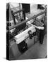 Warehouseman Loading a Fork Lift Truck in the Stores, Bestwood Colliery, Nottinghamshire, 1962-Michael Walters-Stretched Canvas