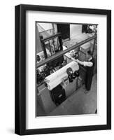 Warehouseman Loading a Fork Lift Truck in the Stores, Bestwood Colliery, Nottinghamshire, 1962-Michael Walters-Framed Photographic Print