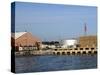 Warehouses at the Port of Pensacola - Pensacola, Florida-Anthony Dezenzio-Stretched Canvas