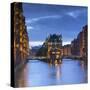 Warehouses of Speicherstadt (UNESCO World Heritage Site), Hamburg, Germany-Ian Trower-Stretched Canvas