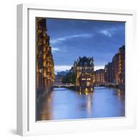 Warehouses of Speicherstadt (UNESCO World Heritage Site), Hamburg, Germany-Ian Trower-Framed Photographic Print