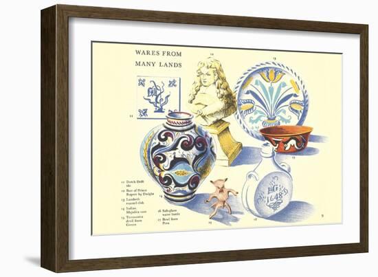 Wares from Many Lands-null-Framed Art Print
