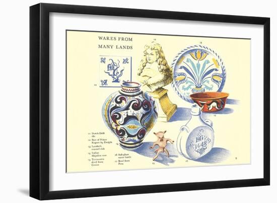 Wares from Many Lands-null-Framed Art Print