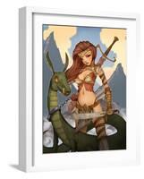 Wargirl-Harry Briggs-Framed Giclee Print