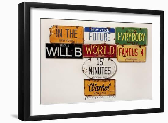 Warhol Everybody Famous-Gregory Constantine-Framed Giclee Print