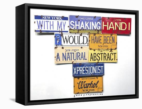 Warhol Shaking Hand-Gregory Constantine-Framed Stretched Canvas